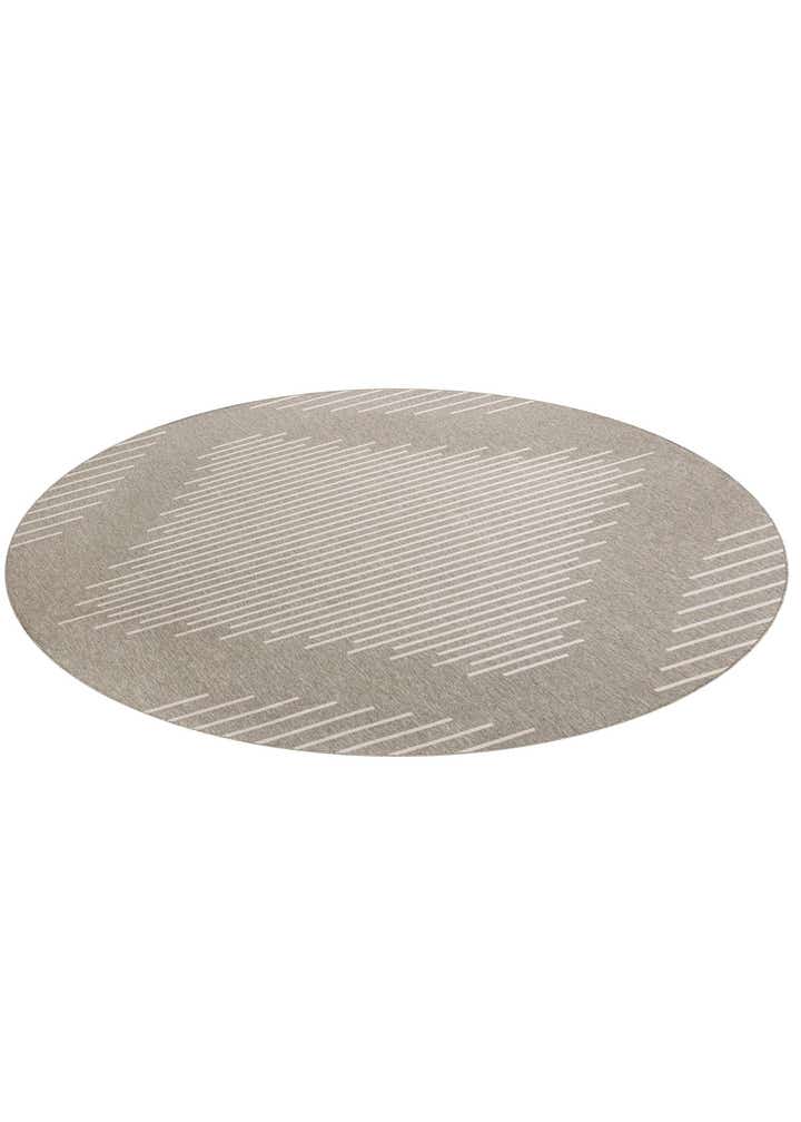 13' x 13' Easy-Clean Modern Indoor / Outdoor Round Rug
