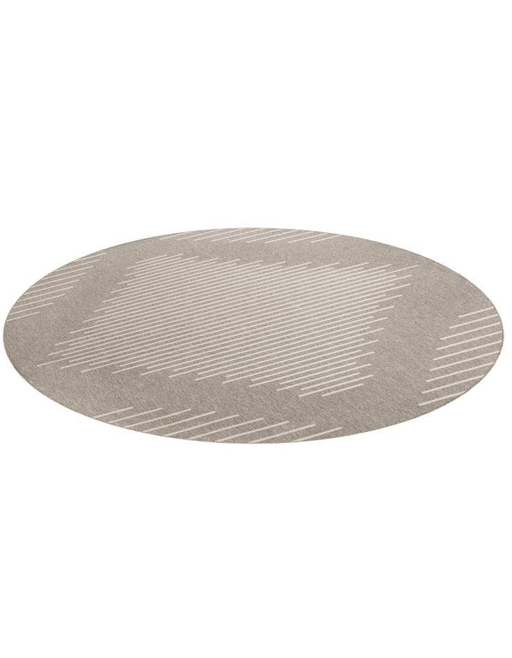 Detail image of 13' x 13' Easy-Clean Modern Indoor / Outdoor Round Rug