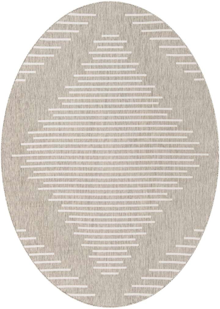 10' x 10' Easy-Clean Modern Indoor / Outdoor Round Rug