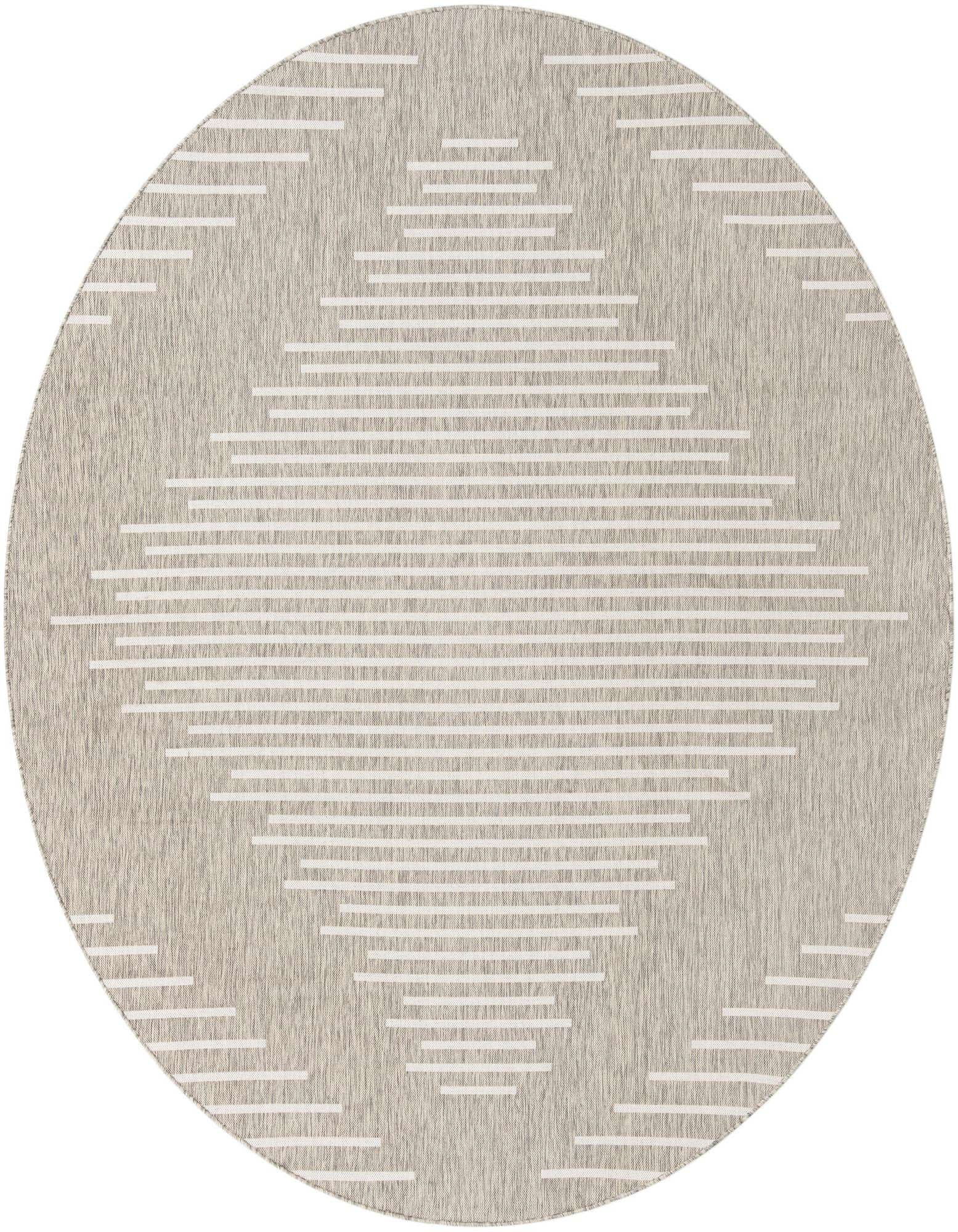 10' x 10' Easy-Clean Modern Indoor / Outdoor Round Rug