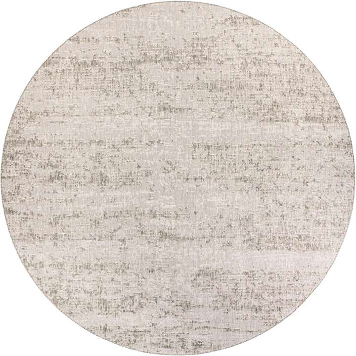 12' x 12' Easy-Clean Modern Indoor / Outdoor Round Rug