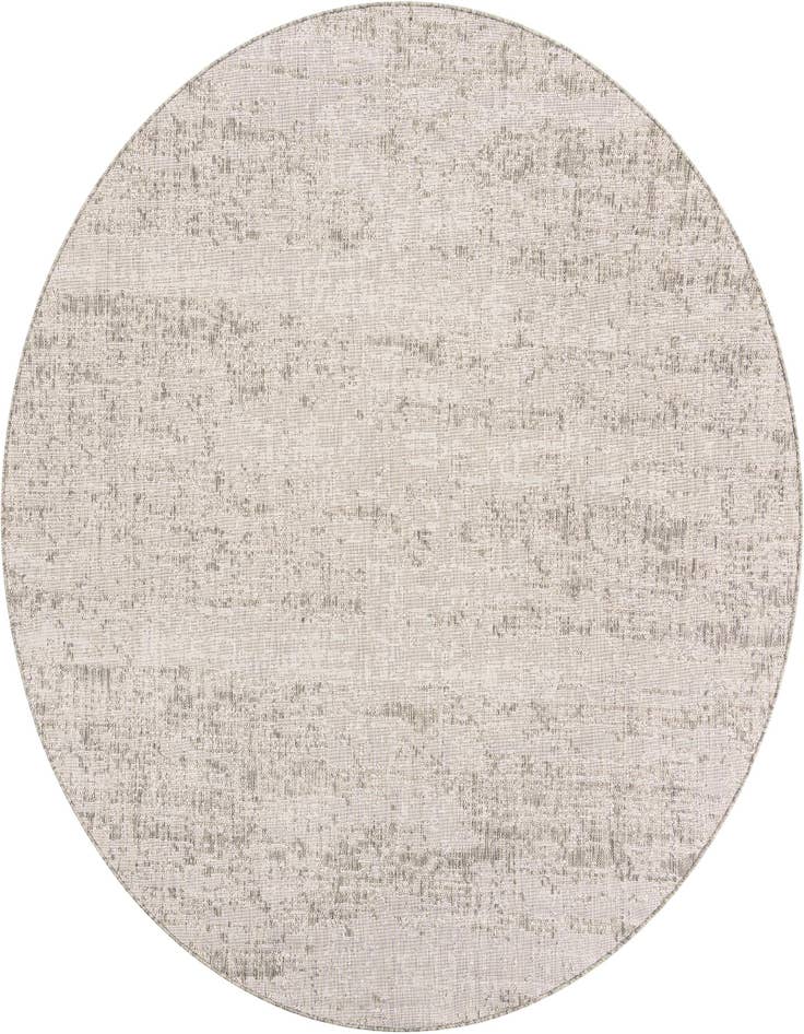 Detail image of 7' 10 x 7' 10 Easy-Clean Modern Indoor / Outdoor Round Rug