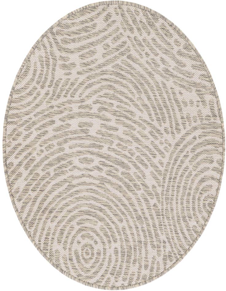 Detail image of 3' x 3' Easy-Clean Modern Indoor / Outdoor Round Rug
