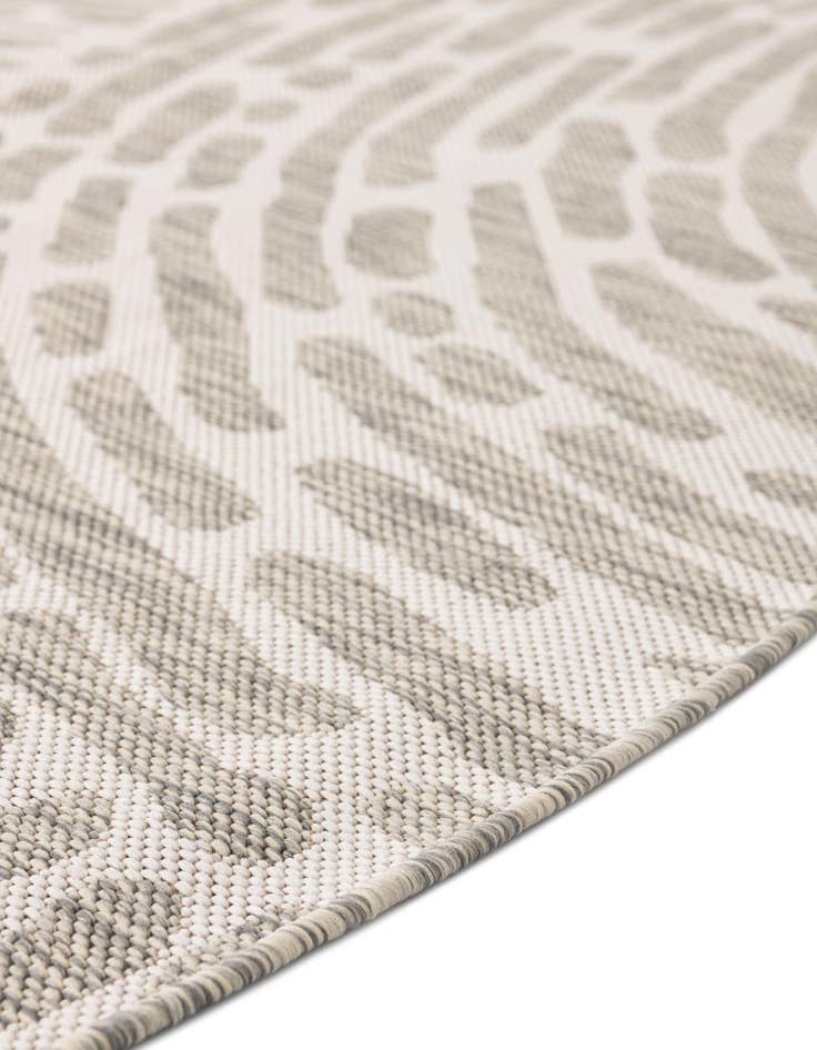 Detail image of 13' x 13' Easy-Clean Modern Indoor / Outdoor Round Rug