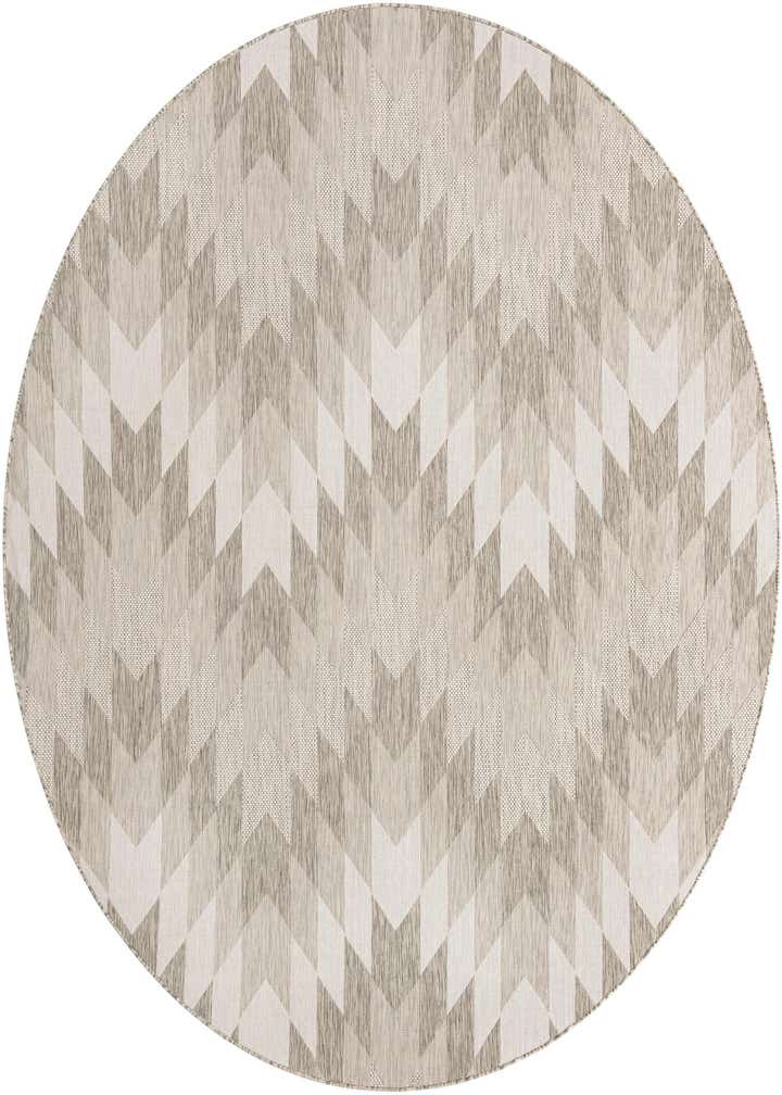 10' x 10' Easy-Clean Modern Indoor / Outdoor Round Rug