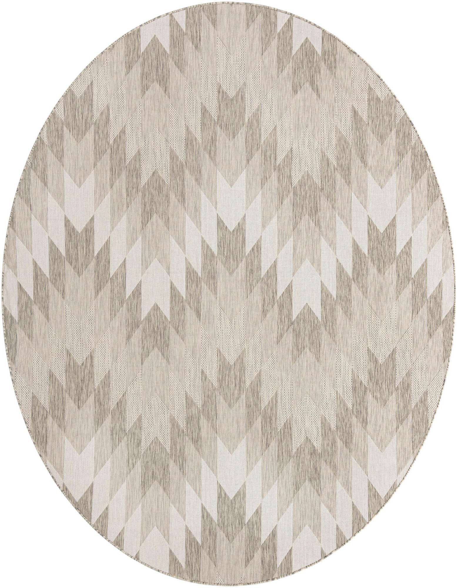 10' x 10' Easy-Clean Modern Indoor / Outdoor Round Rug