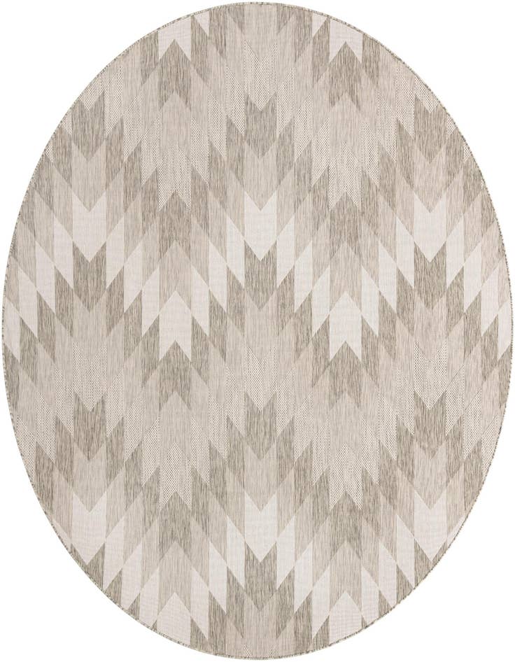 Detail image of 10' x 10' Easy-Clean Modern Indoor / Outdoor Round Rug