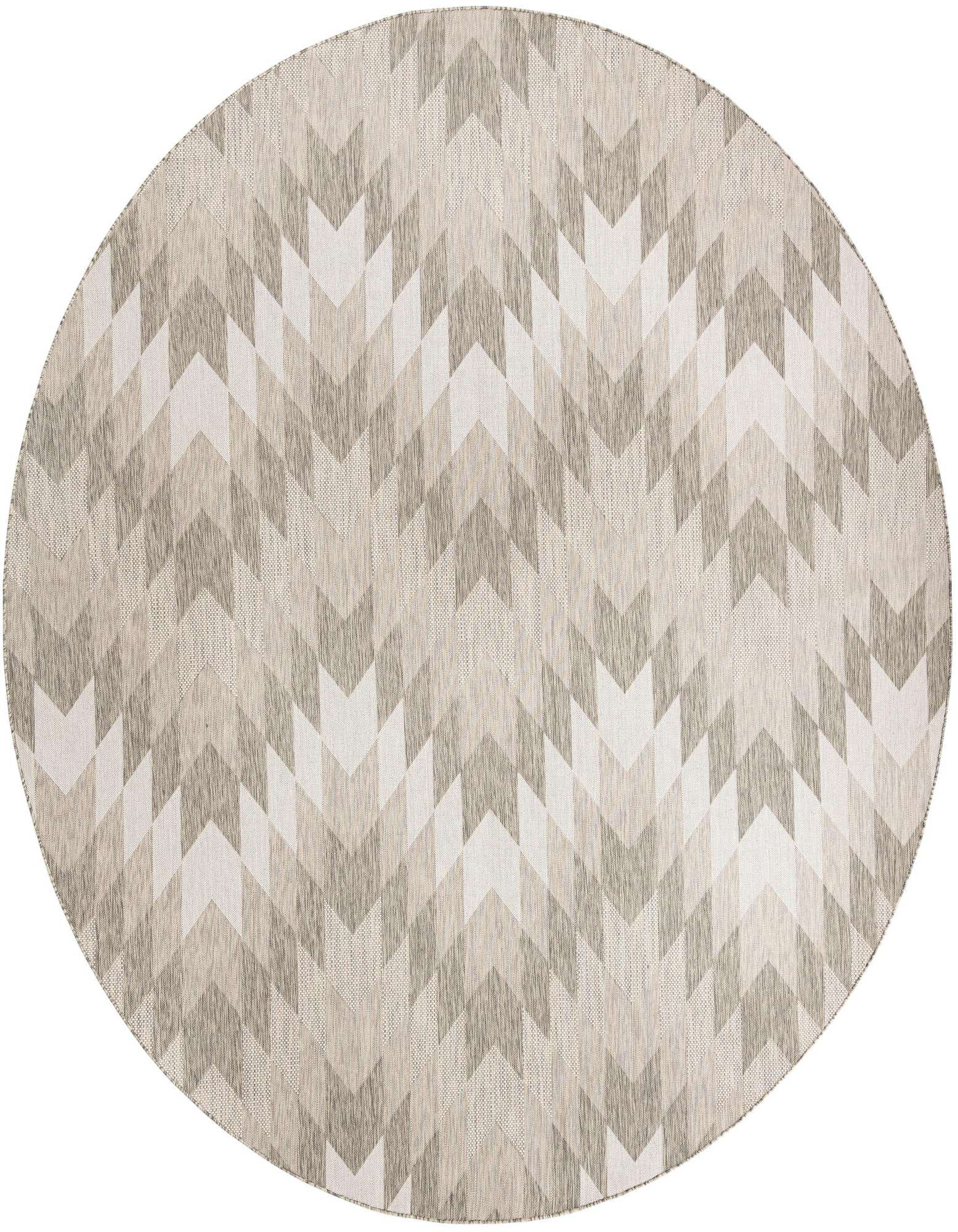 12' x 12' Easy-Clean Modern Indoor / Outdoor Round Rug