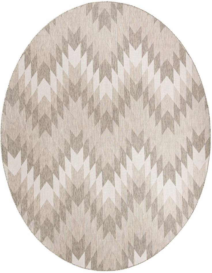 Detail image of 12' x 12' Easy-Clean Modern Indoor / Outdoor Round Rug