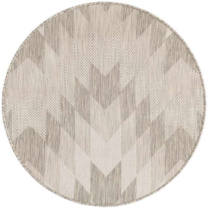 3' x 3' Easy-Clean Modern Indoor / Outdoor Round Rug