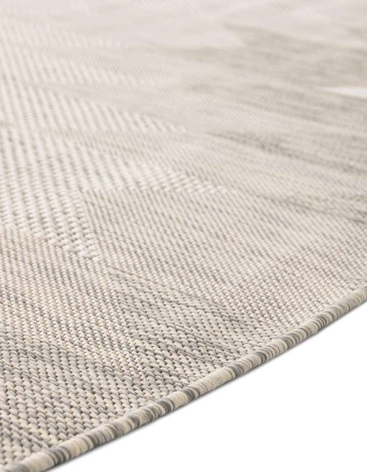 13' x 13' Easy-Clean Modern Indoor / Outdoor Round Rug