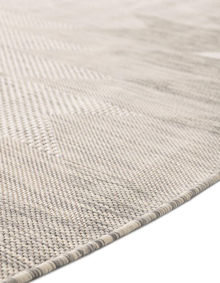 Detail image of 3' x 3' Easy-Clean Modern Indoor / Outdoor Round Rug