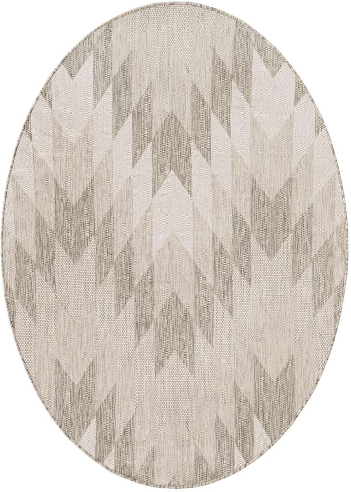 6' x 6' Easy-Clean Modern Indoor / Outdoor Round Rug