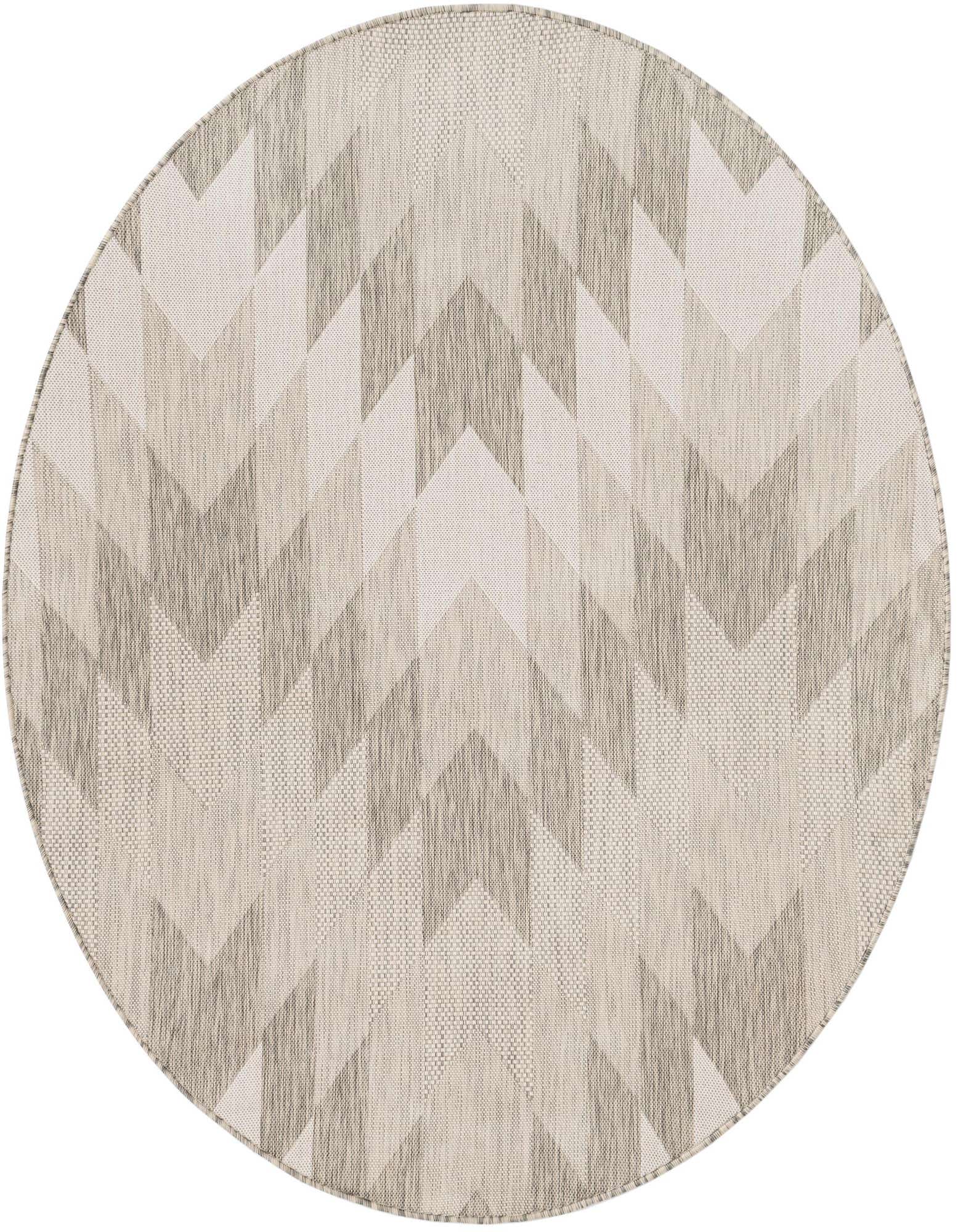 6' x 6' Easy-Clean Modern Indoor / Outdoor Round Rug