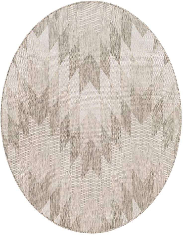 Detail image of 6' x 6' Easy-Clean Modern Indoor / Outdoor Round Rug