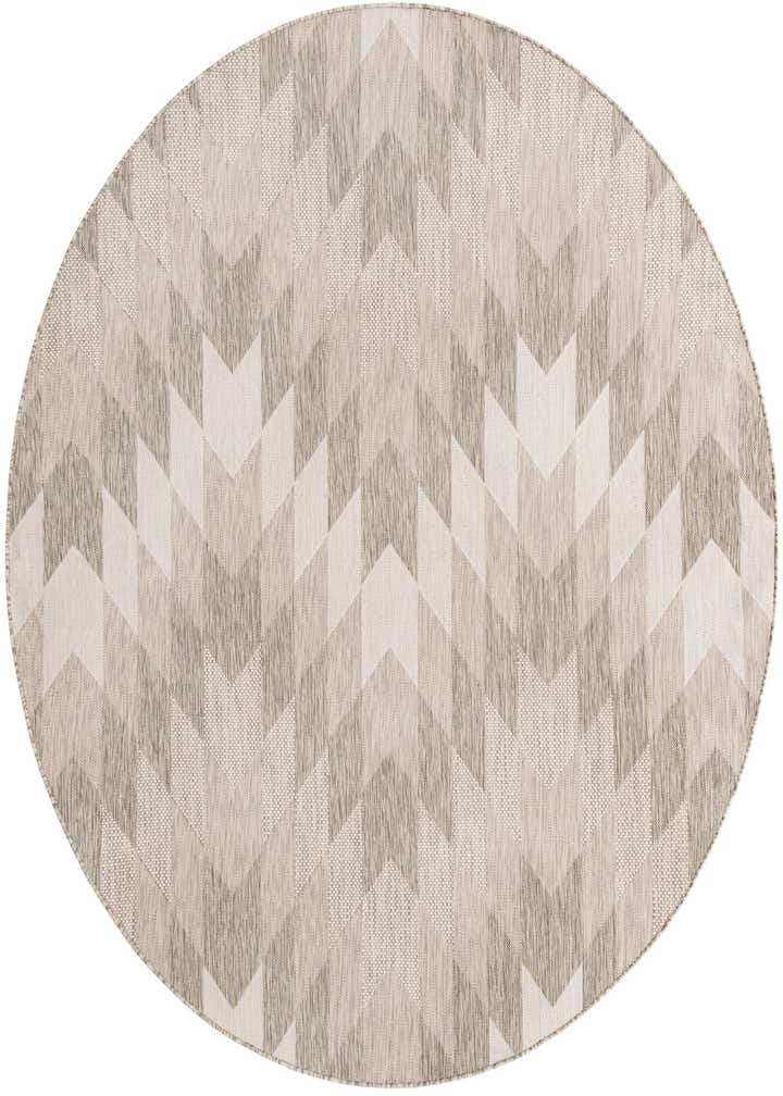 7' 10 x 7' 10 Easy-Clean Modern Indoor / Outdoor Round Rug