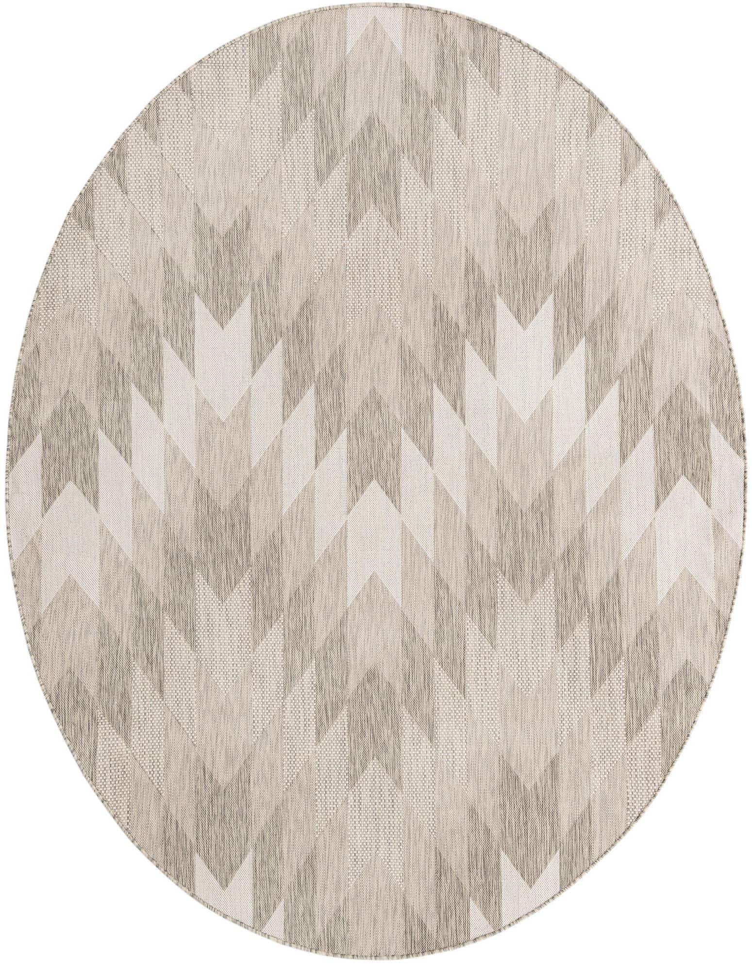 7' 10 x 7' 10 Easy-Clean Modern Indoor / Outdoor Round Rug