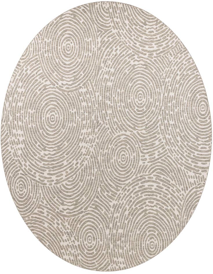 Detail image of 13' x 13' Easy-Clean Modern Indoor / Outdoor Round Rug