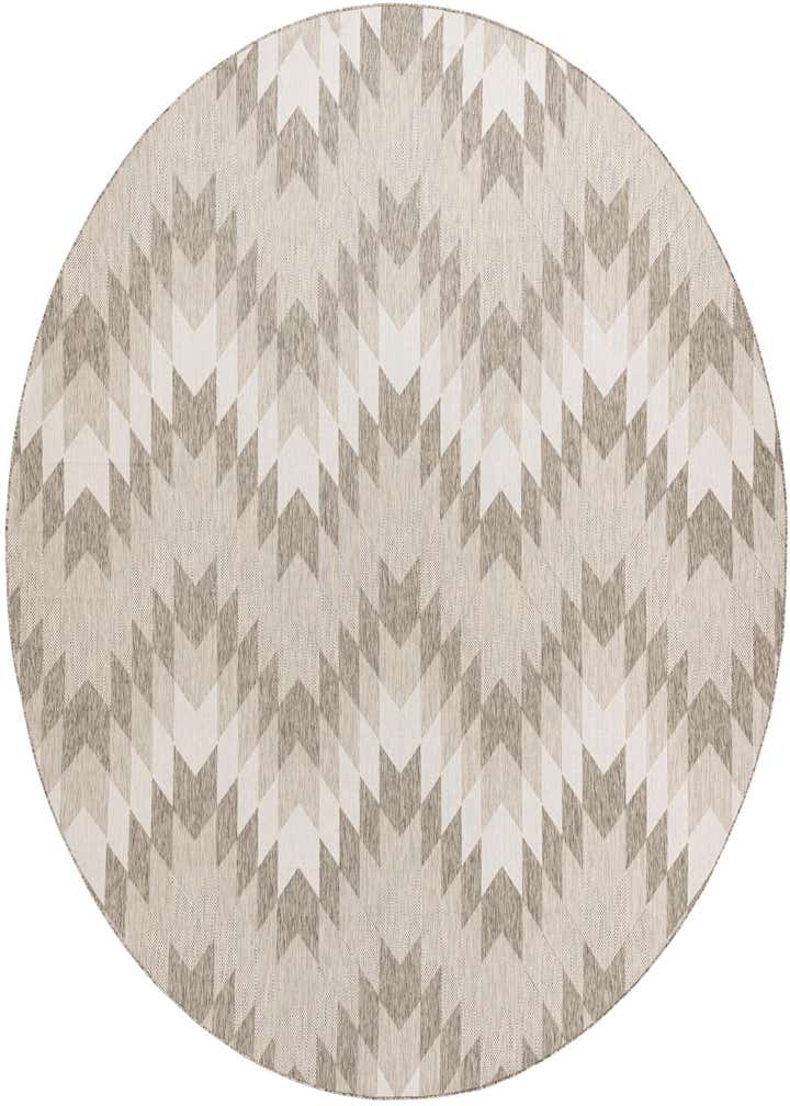 13' x 13' Easy-Clean Modern Indoor / Outdoor Round Rug