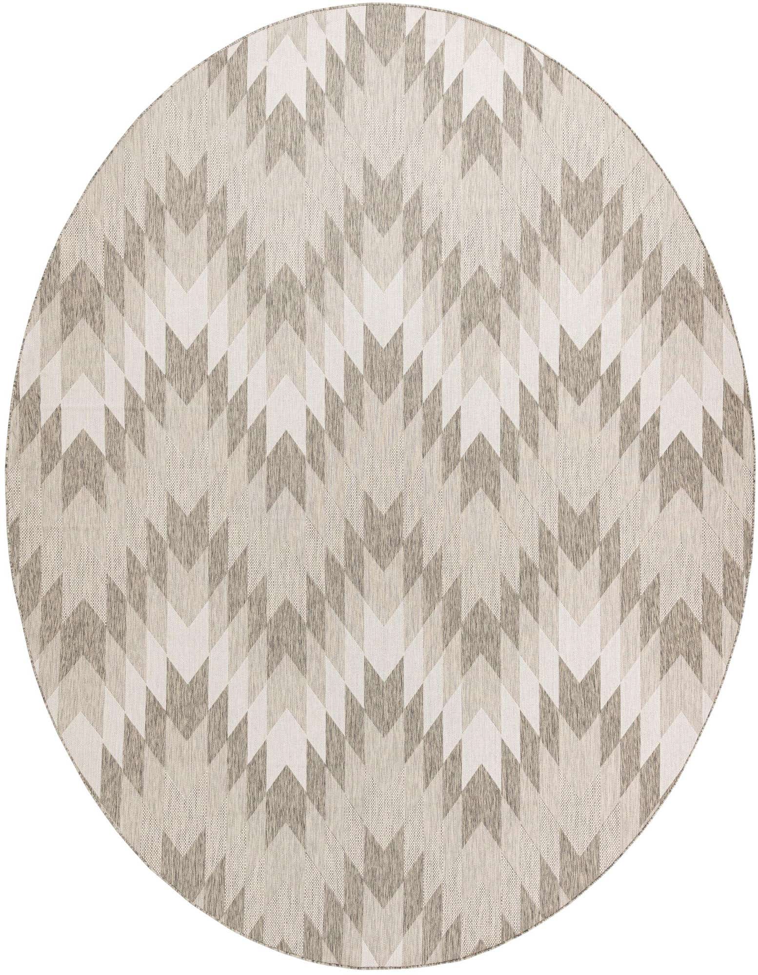 13' x 13' Easy-Clean Modern Indoor / Outdoor Round Rug