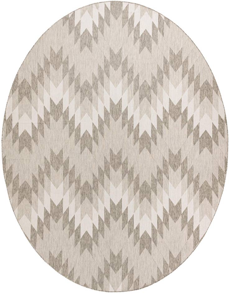 Detail image of 13' x 13' Easy-Clean Modern Indoor / Outdoor Round Rug