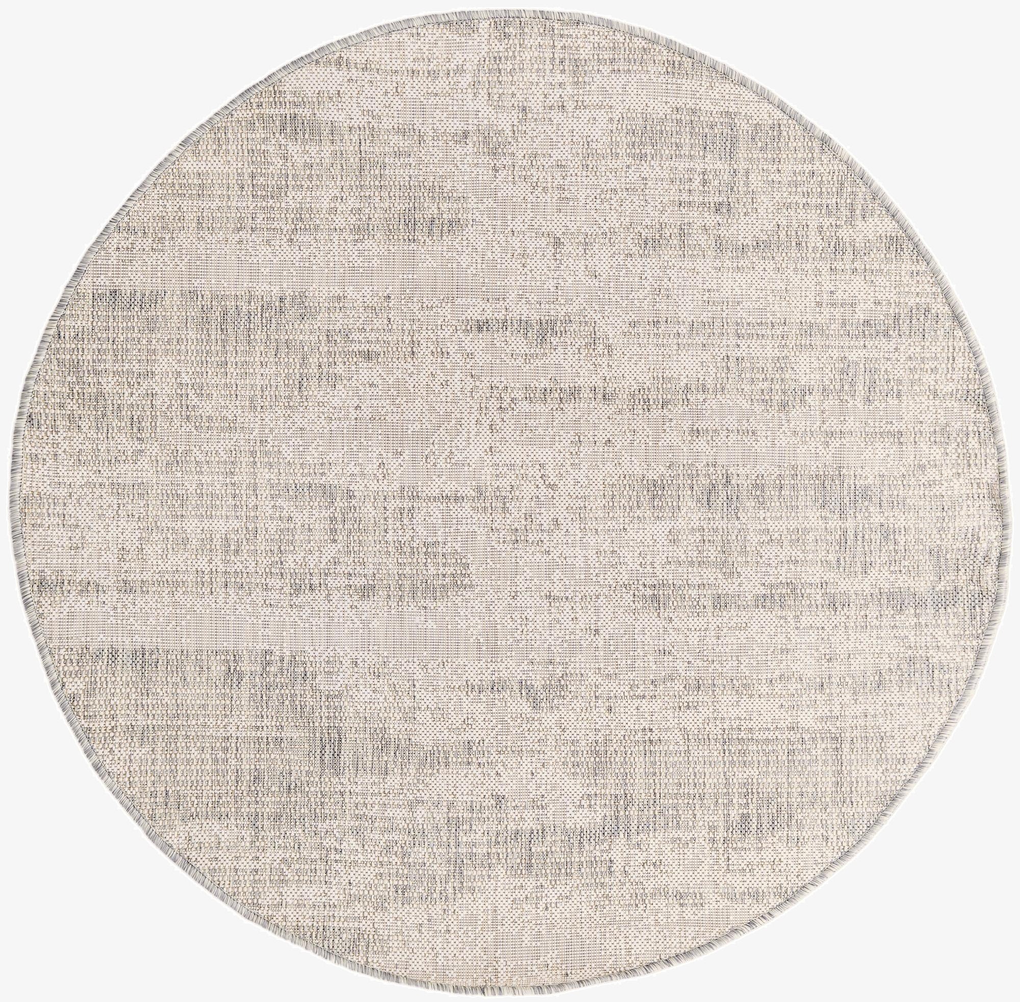 Primary image 4' x 4'  Washable Modern Indoor / Outdoor Round Rug