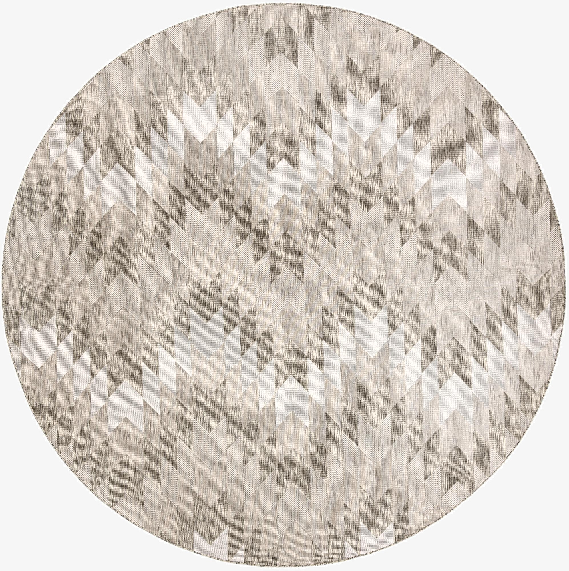 12' x 12'  Washable Modern Indoor / Outdoor Round Rug