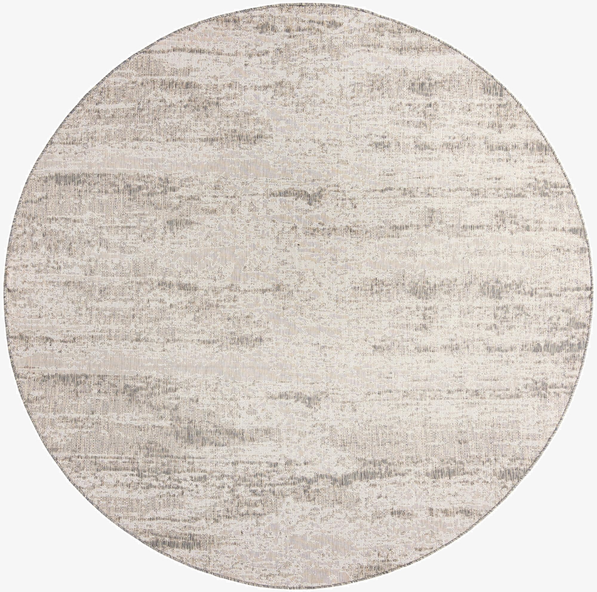10' x 10'  Washable Modern Indoor / Outdoor Round Rug