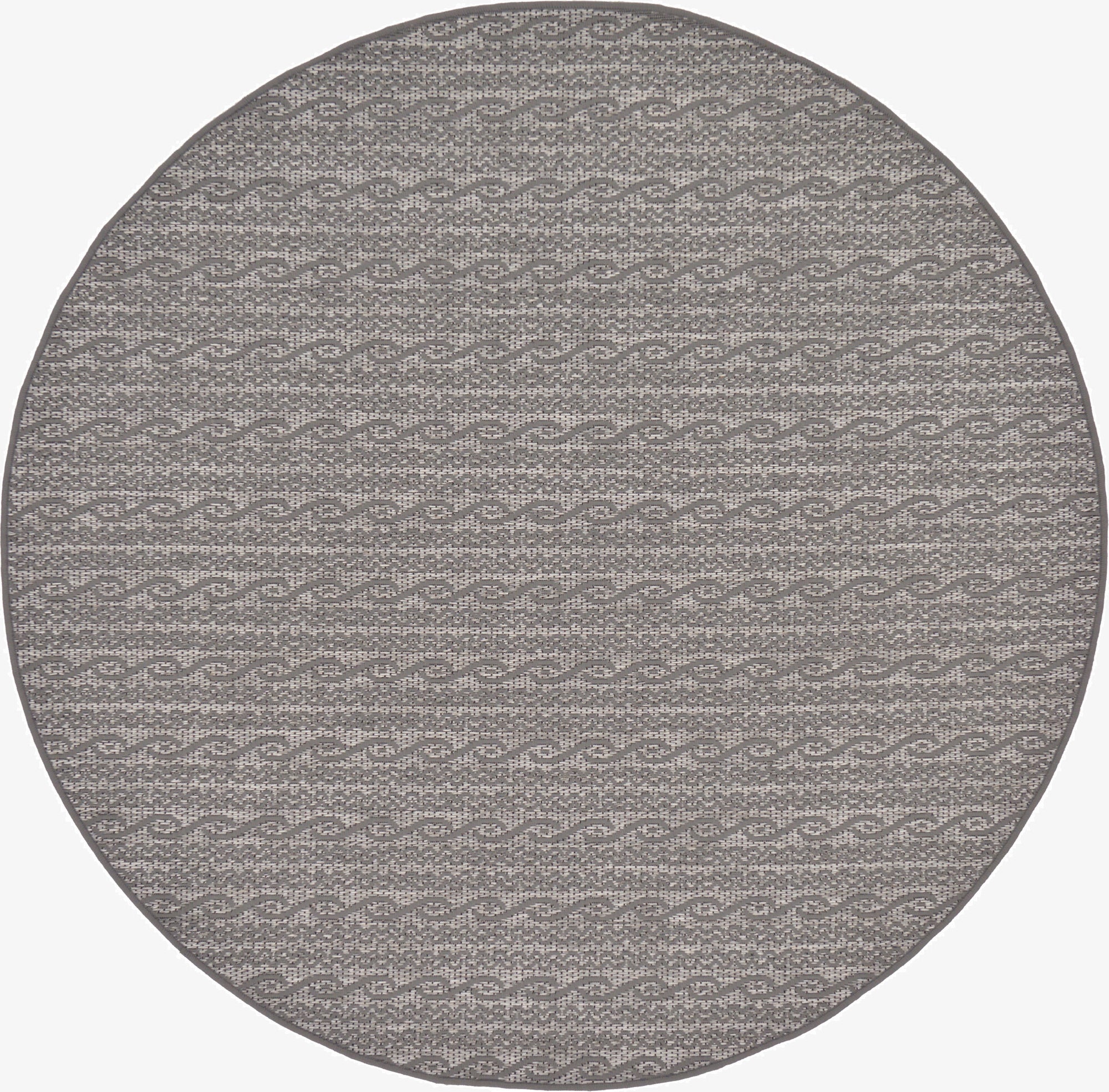 6' x 6'  Washable Modern Indoor / Outdoor Round Rug