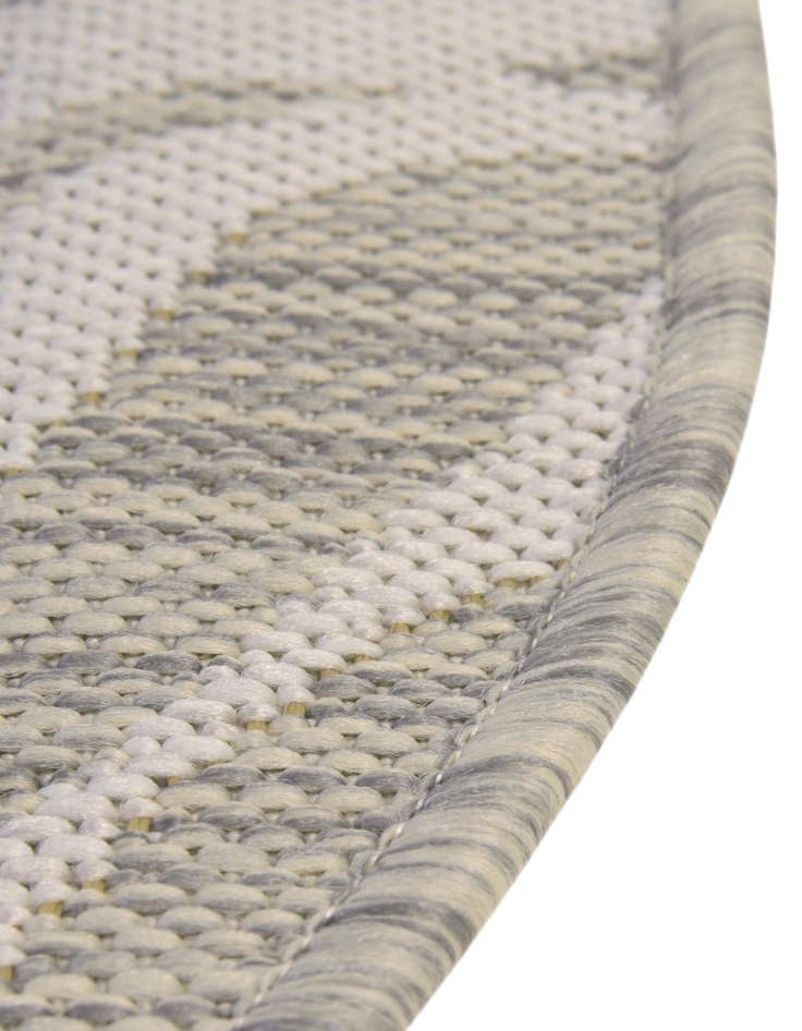 Detail image of 4' x 4' Easy-Clean Safari Indoor / Outdoor Round Rug