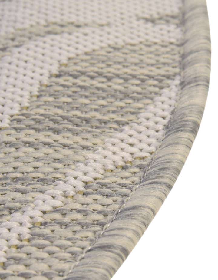4' x 4' Easy-Clean Safari Indoor / Outdoor Round Rug