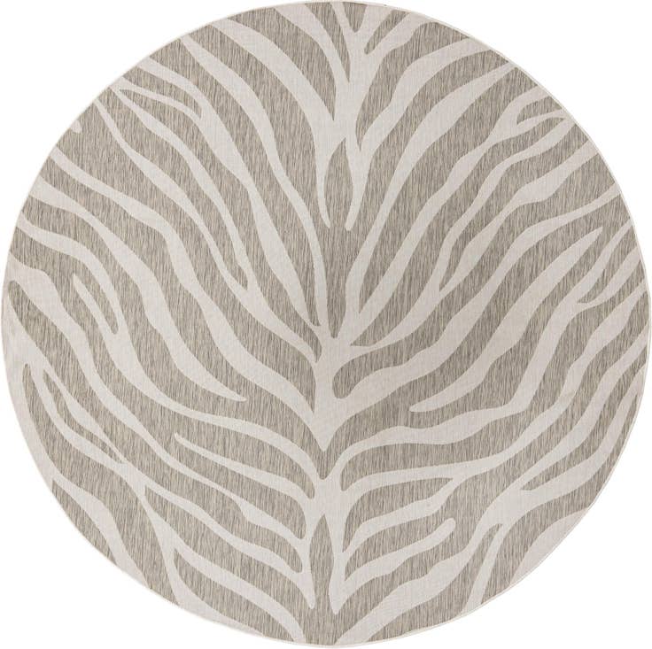 Detail image of 10' x 10' Easy-Clean Safari Indoor / Outdoor Round Rug