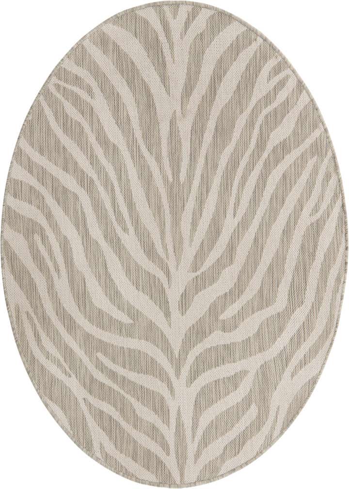 4' x 4' Easy-Clean Safari Indoor / Outdoor Round Rug