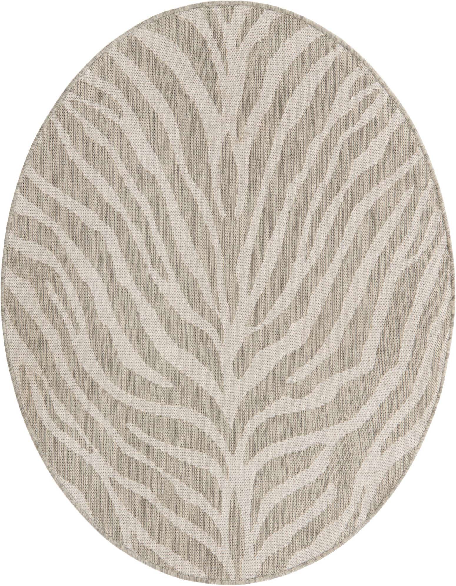 4' x 4' Easy-Clean Safari Indoor / Outdoor Round Rug