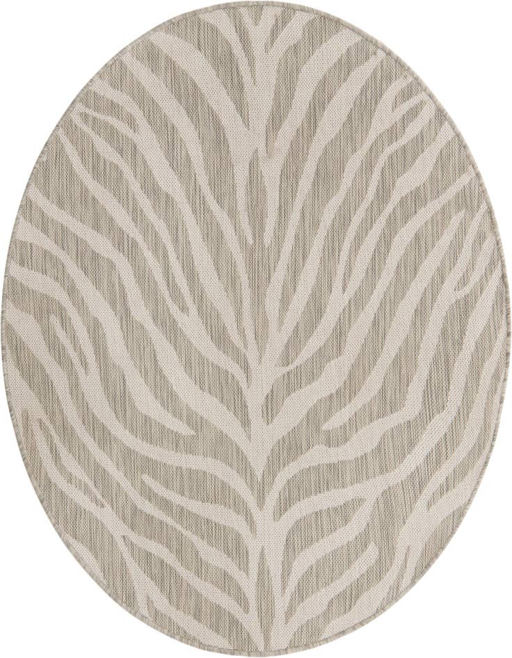 Detail image of 4' x 4' Easy-Clean Safari Indoor / Outdoor Round Rug