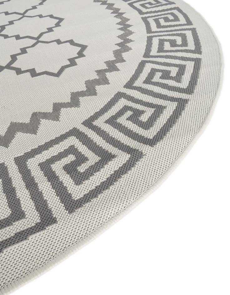 Detail image of 6' x 6'  Washable Trellis Indoor / Outdoor Round Rug