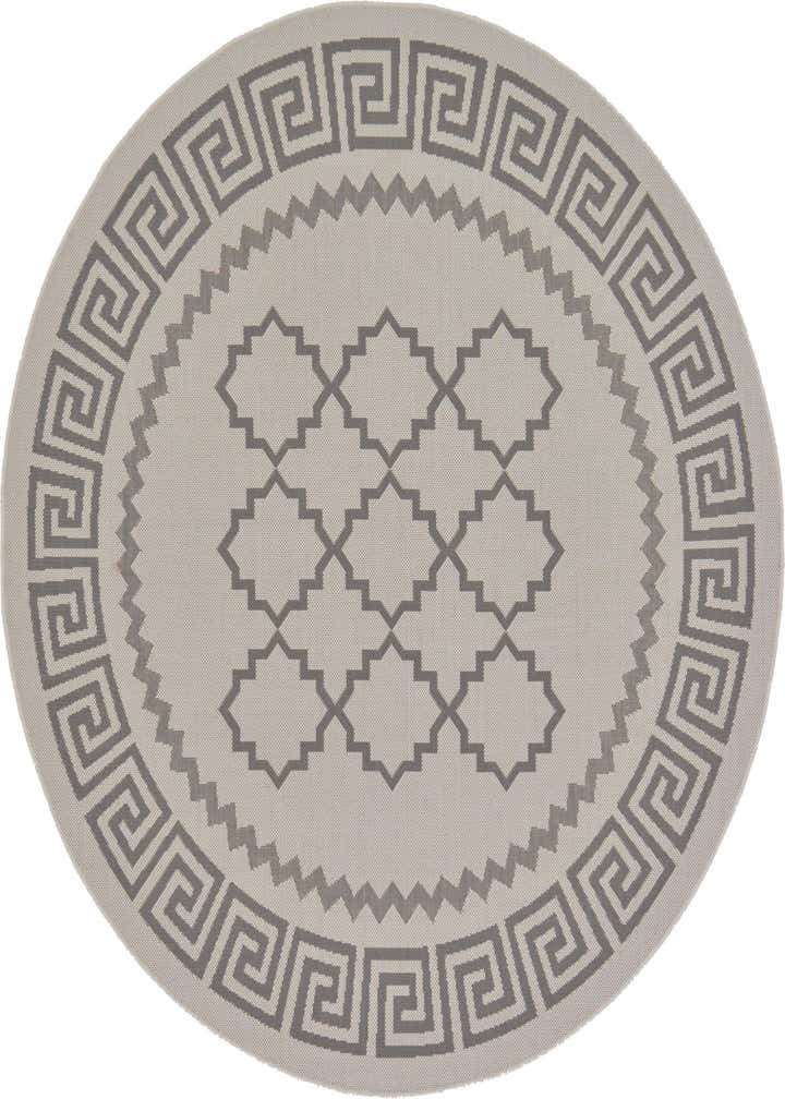6' x 6' Easy-Clean Trellis Indoor / Outdoor Round Rug