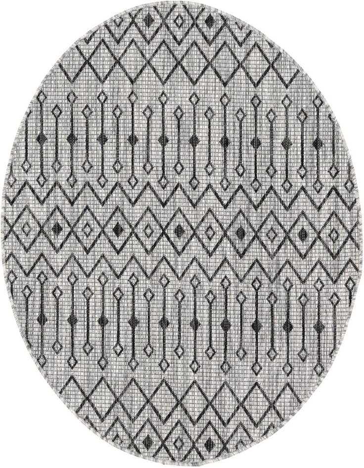 Detail image of 4' x 4' Easy-Clean Trellis Indoor / Outdoor Round Rug