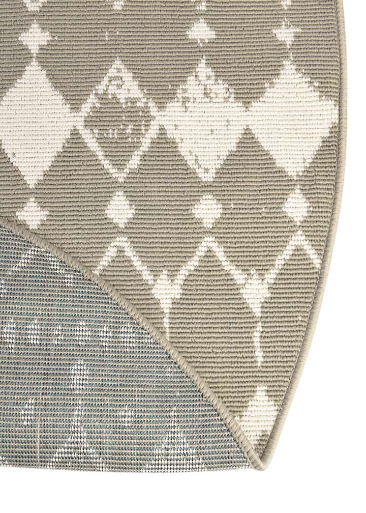 7' x 7' Easy-Clean Trellis Indoor / Outdoor Round Rug