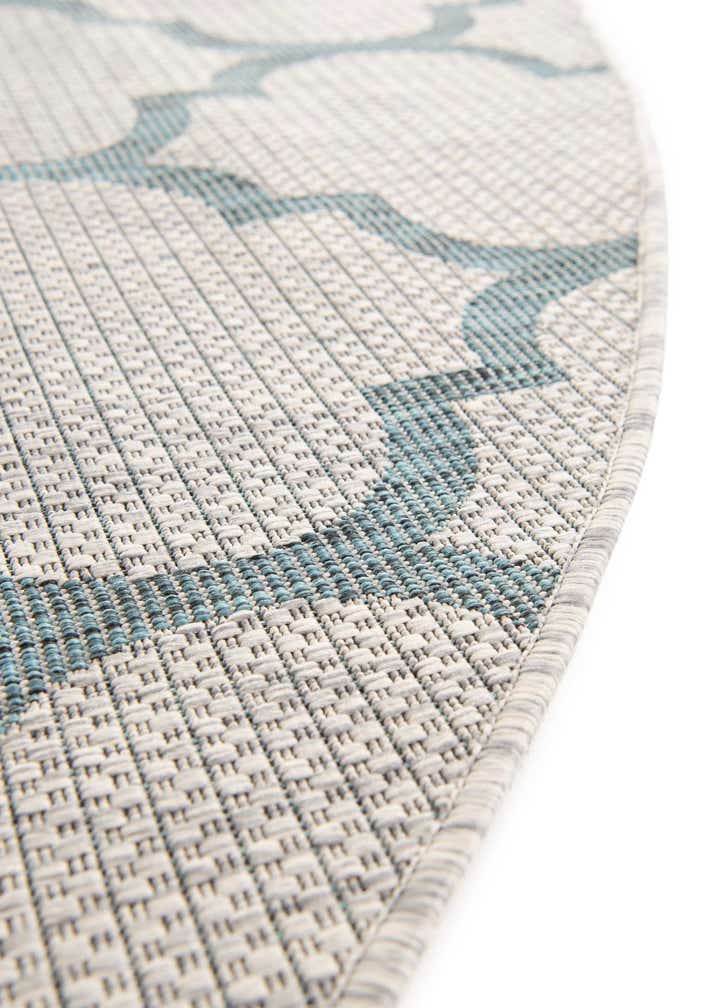 13' x 13' Easy-Clean Trellis Indoor / Outdoor Round Rug