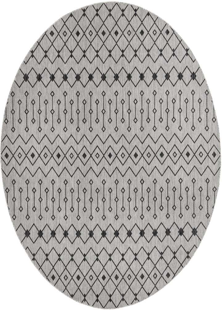 10' 8 x 10' 8 Easy-Clean Trellis Indoor / Outdoor Round Rug