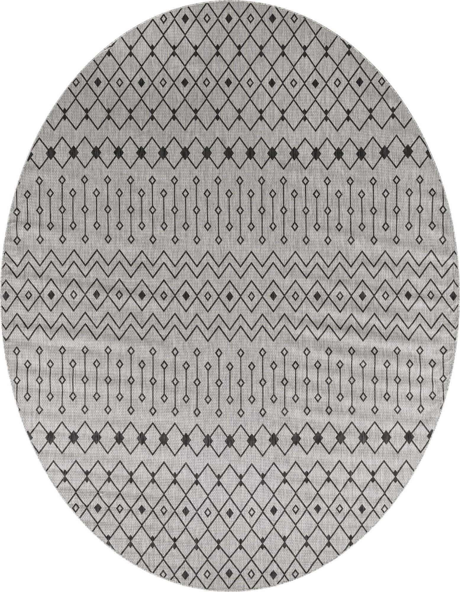 13' x 13' Easy-Clean Trellis Indoor / Outdoor Round Rug