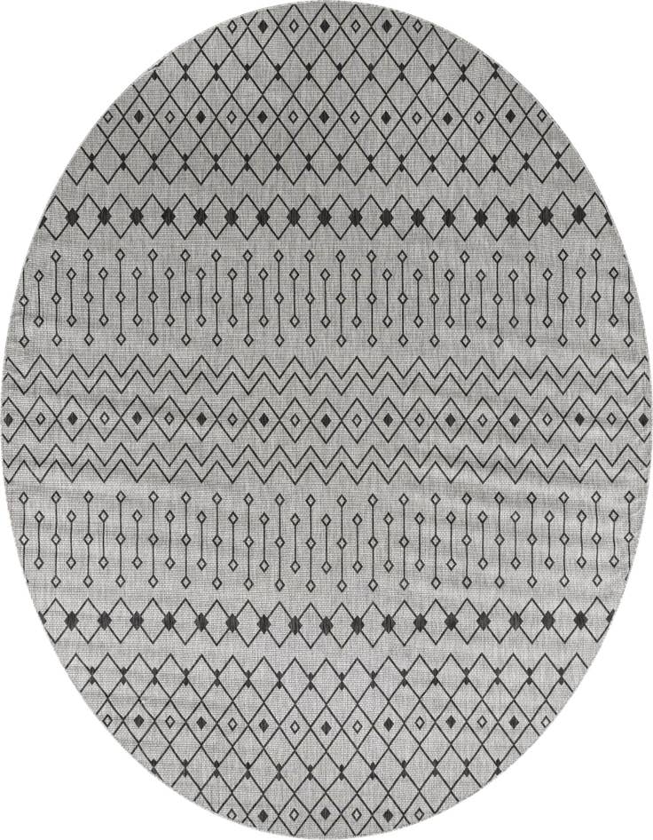 Detail image of 13' x 13' Easy-Clean Trellis Indoor / Outdoor Round Rug