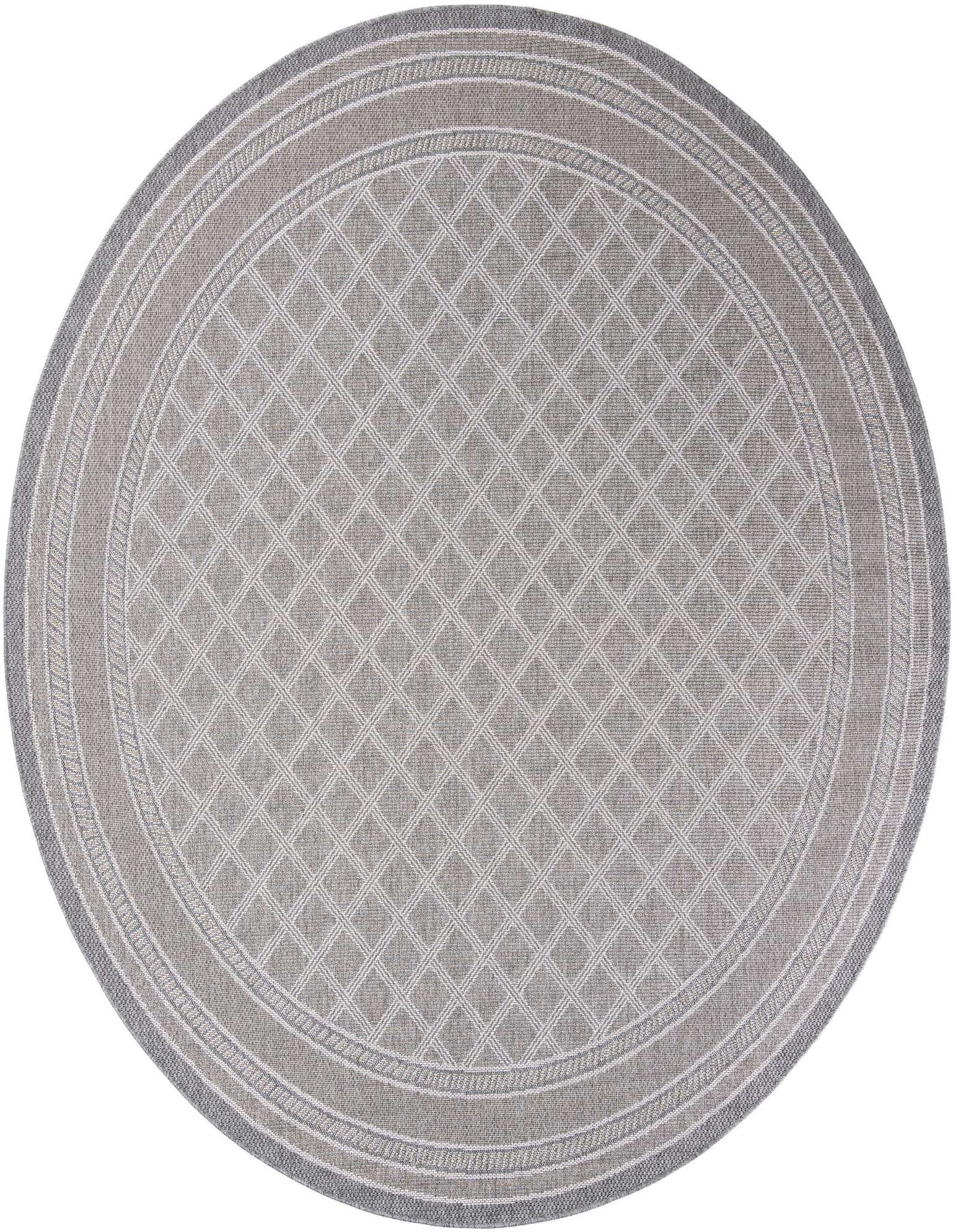 10' x 10' Easy-Clean Trellis Indoor / Outdoor Round Rug