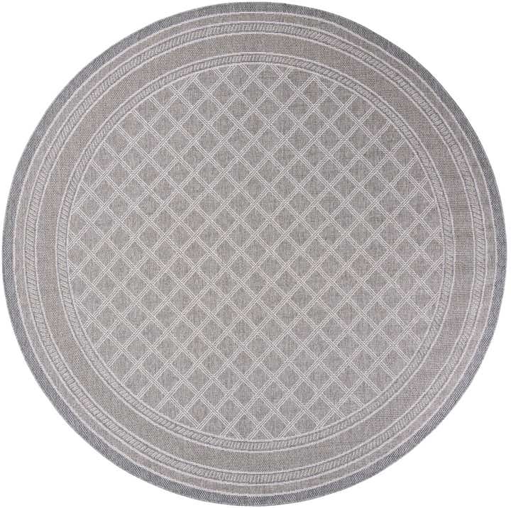 10' x 10' Easy-Clean Trellis Indoor / Outdoor Round Rug