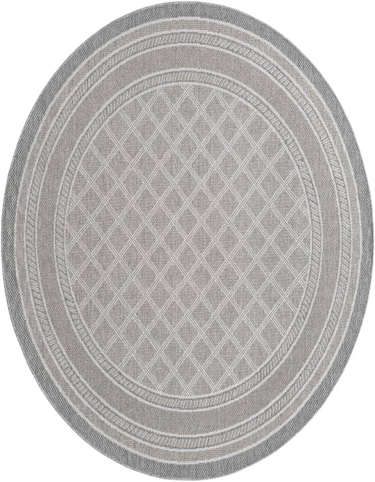 Detail image of 7' 10 x 7' 10 Easy-Clean Trellis Indoor / Outdoor Round Rug