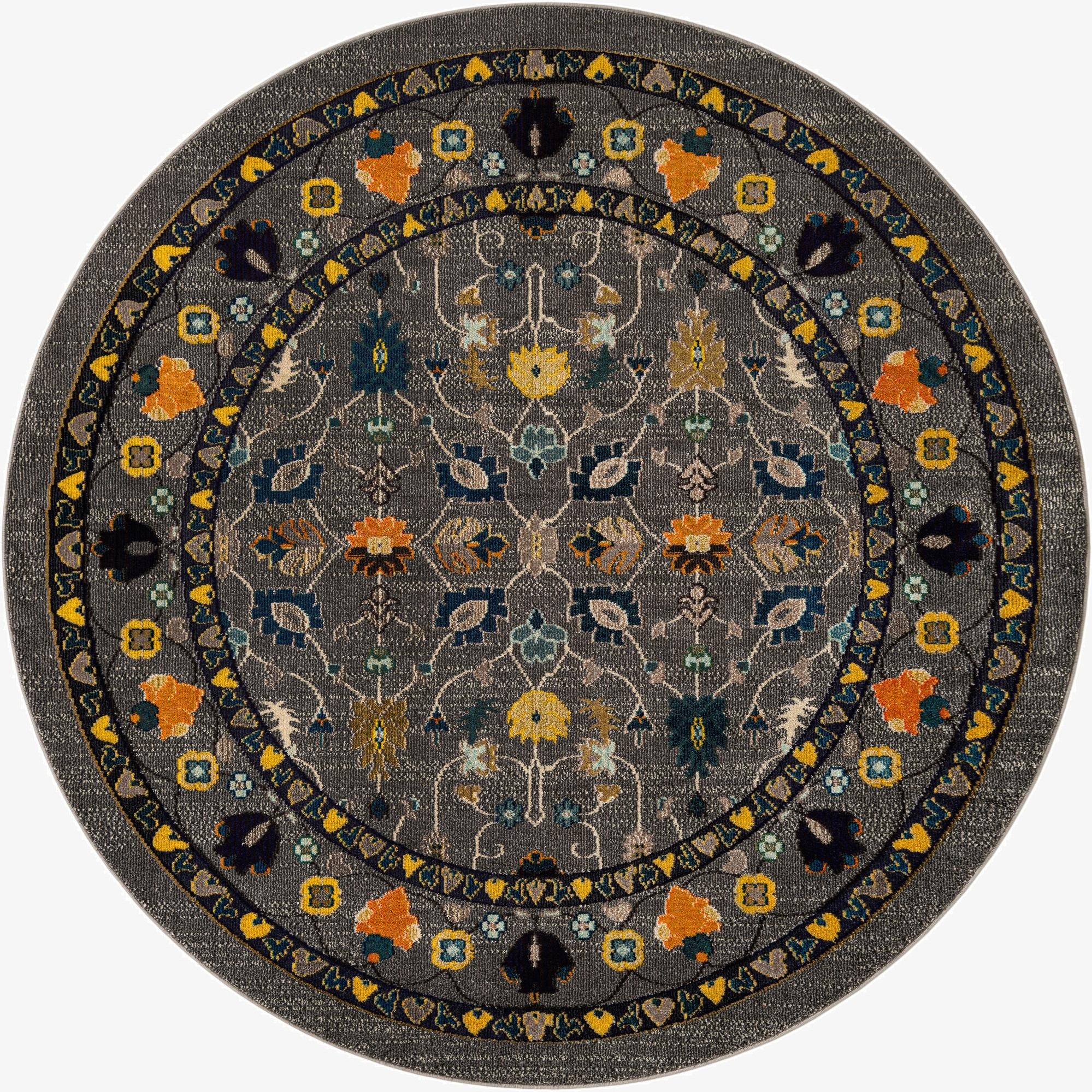 8' x 8'  Washable Palazzo Round Rug