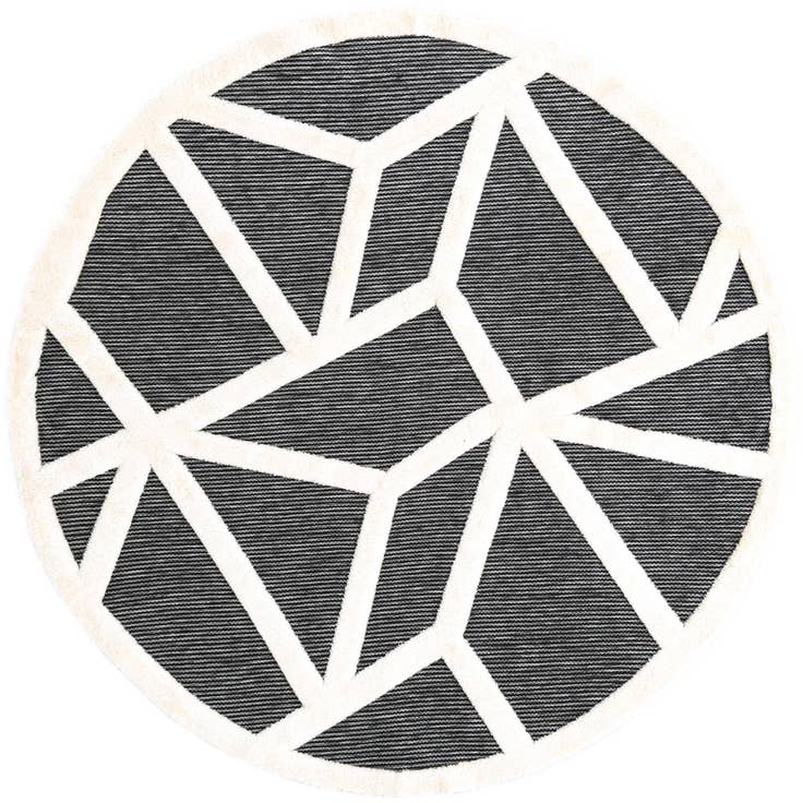 Detail image of 7' 10 x 7' 10 Prismatic Round Rug