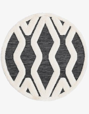 3' x 3' Prismatic Round Rug