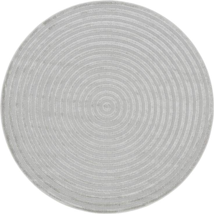 Detail image of 8' x 8' Easy-Clean Sabrina Soto Prescott Indoor / Outdoor Round Rug